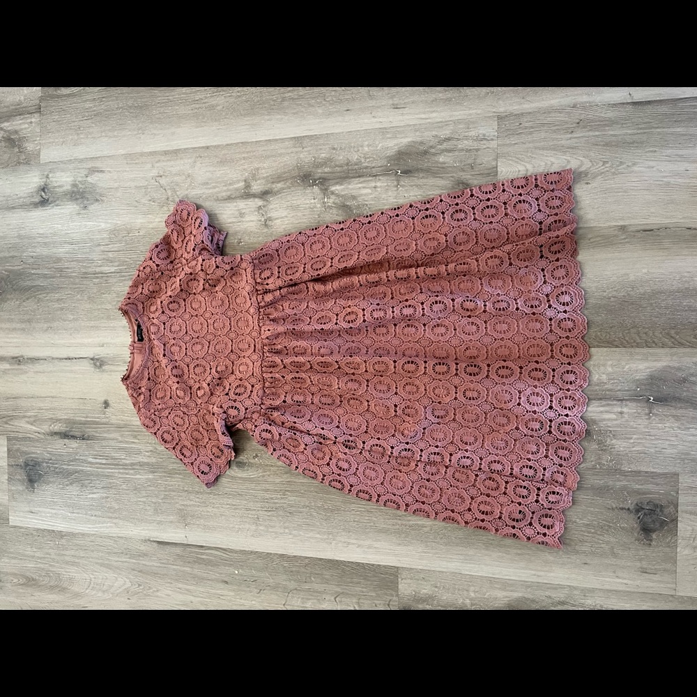 Purple lace dress